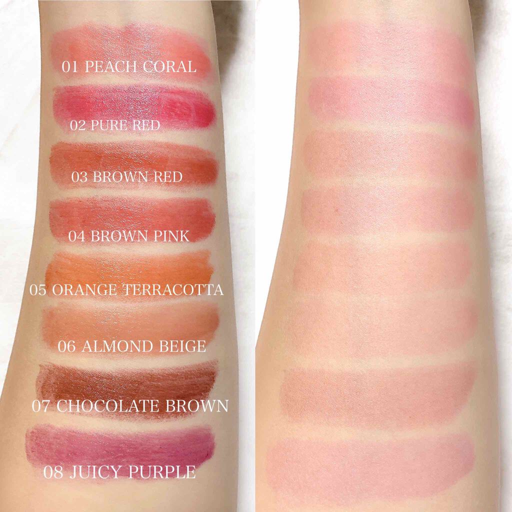 シアーティントルージュ 05オレンジテラコッタ/Witch's Pouch/リップティントを使ったクチコミ（3枚目）