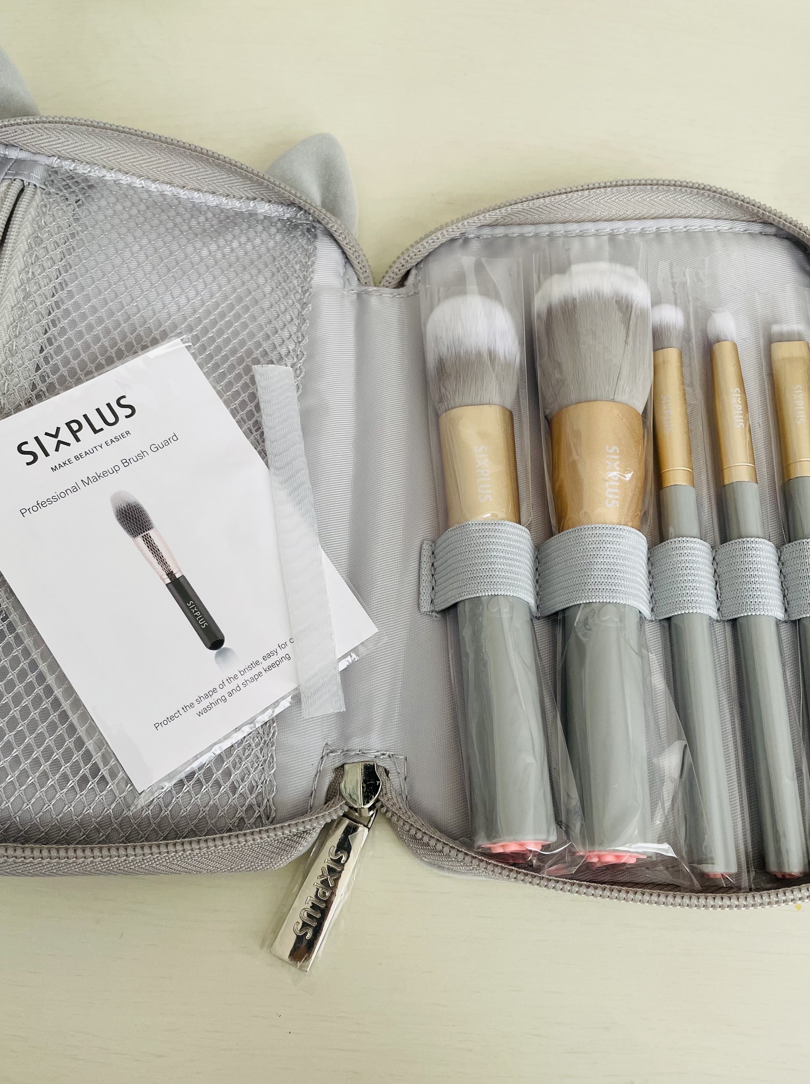 SIXPLUS メイクブラシ5本セット ハートペット/SIXPLUS/メイクブラシを使ったクチコミ（2枚目）