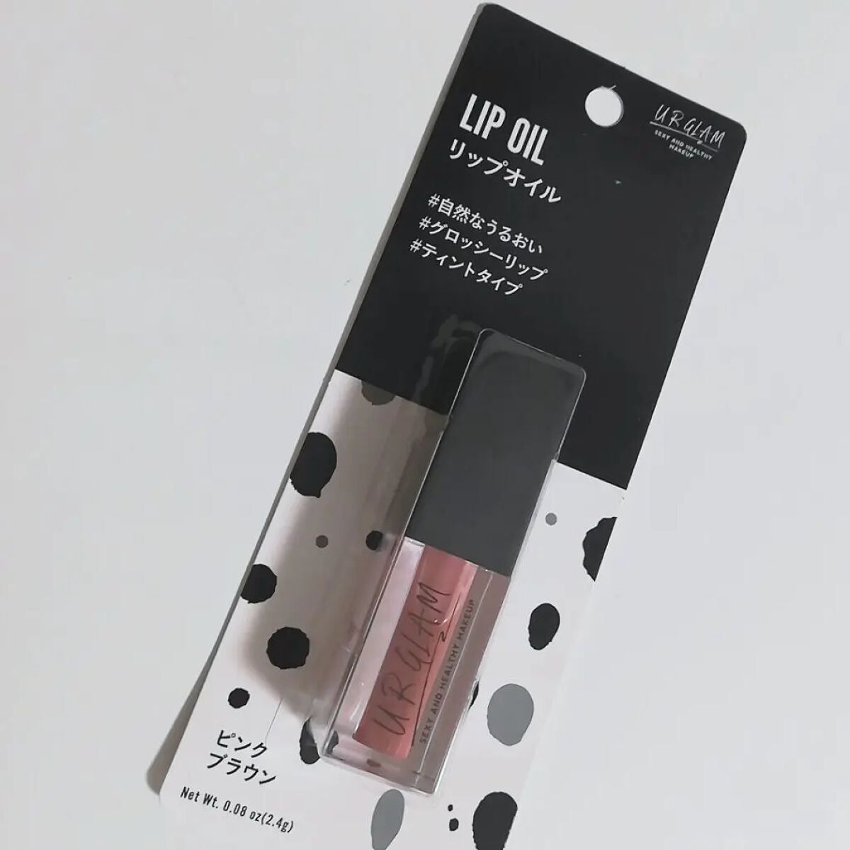 UR GLAM LIP OIL ピンクブラウン