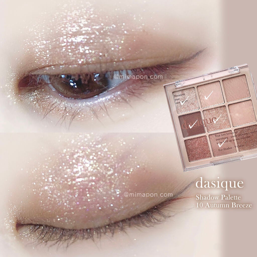 シャドウパレット/dasique/アイシャドウパレットを使ったクチコミ(2枚目)