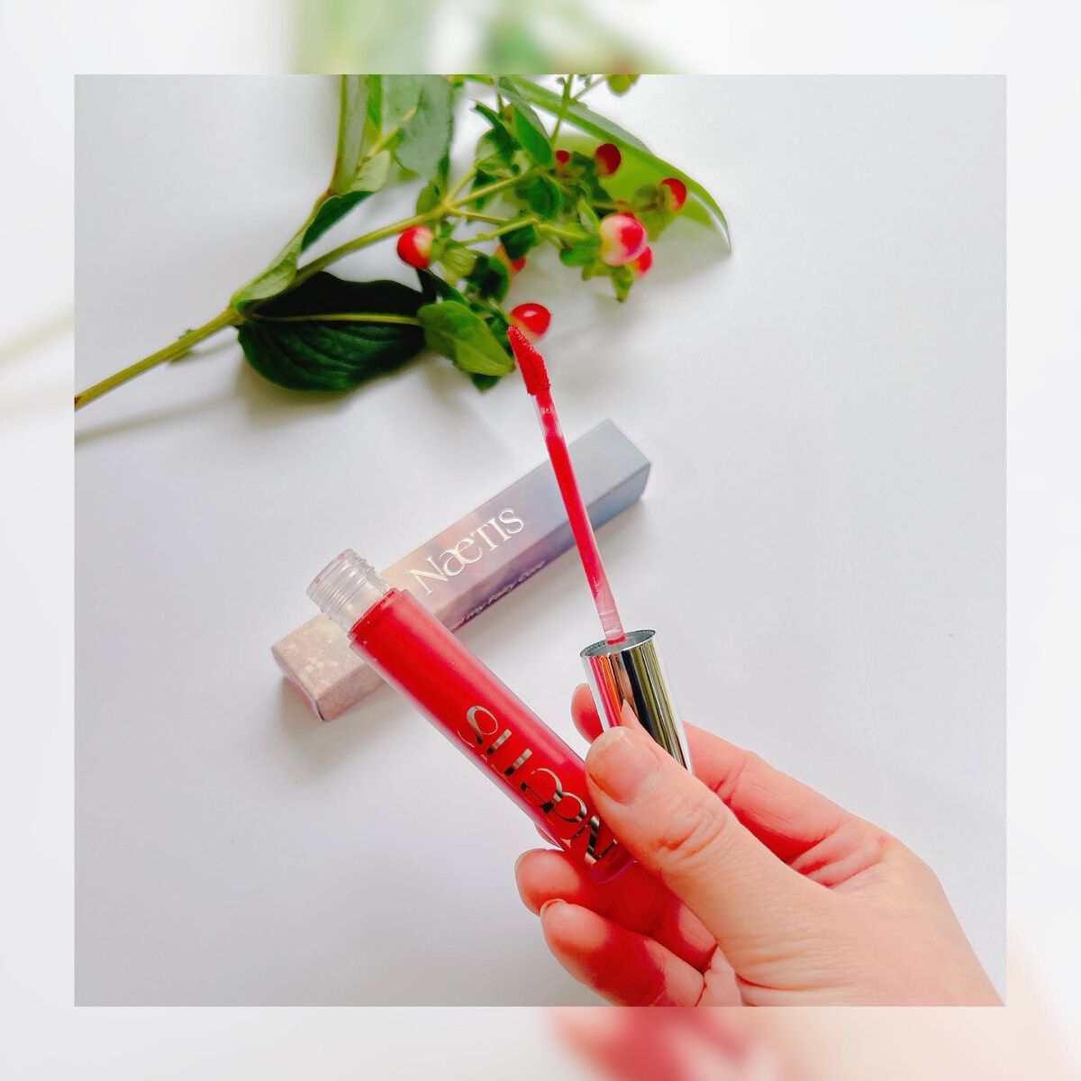 フェアリーコアステイブラーベルベットティント/NaeTIS/リップティントを使ったクチコミ(4枚目)