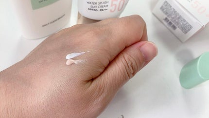 ウォータースプラッシュサンクリーム/espoir/日焼け止め・UVケアを使ったクチコミ(2枚目)