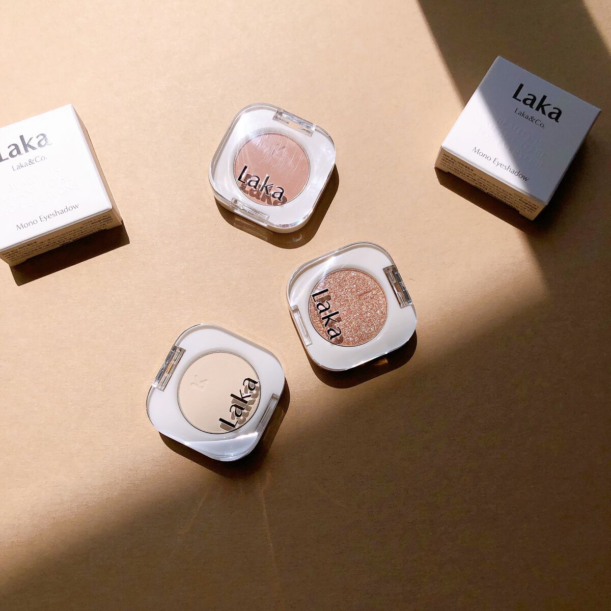 モノアイシャドウ 908 バニラ/Laka/単色アイシャドウを使ったクチコミ（2枚目）