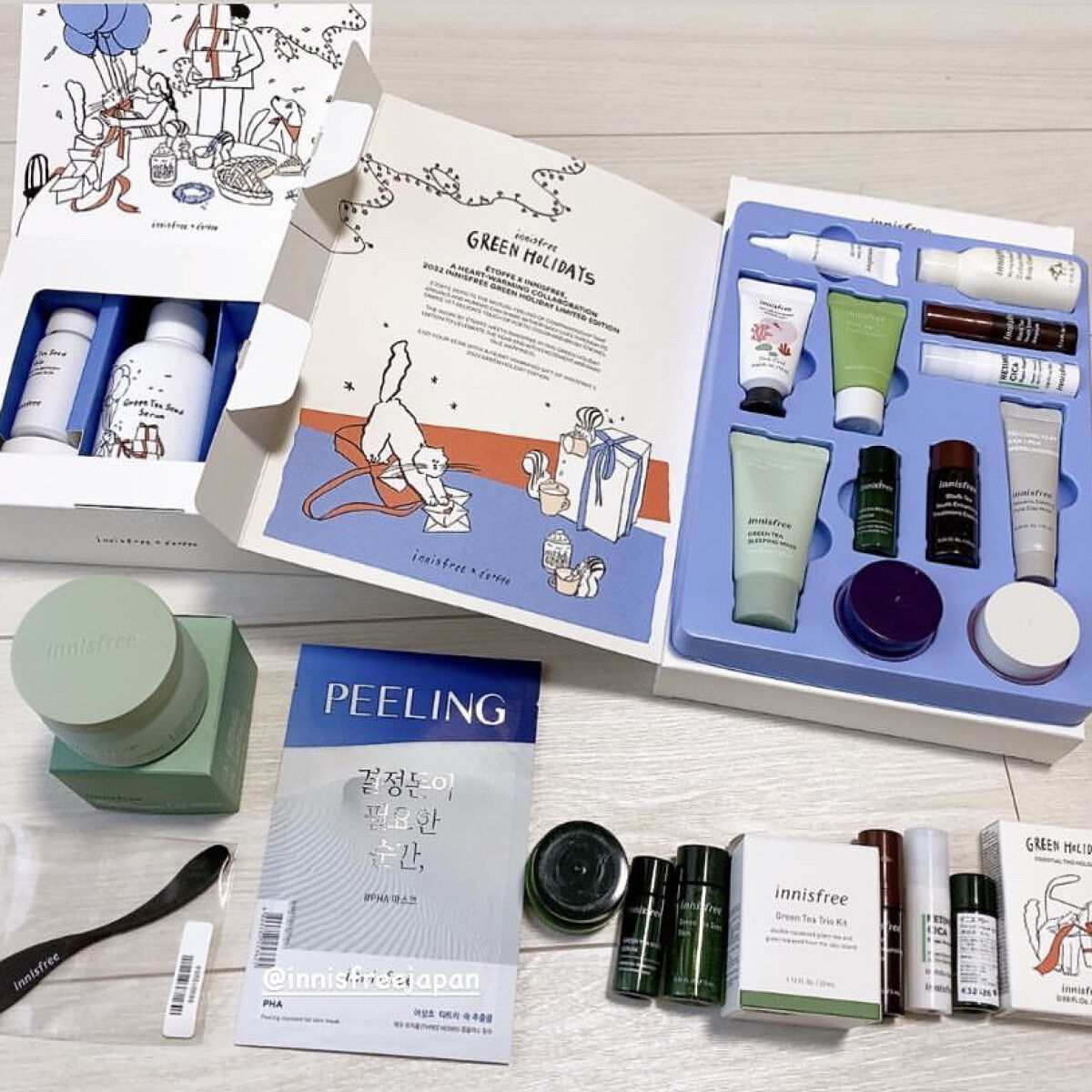 グリーンティーシード セラム N スペシャルセット/innisfree/スキンケアキットを使ったクチコミ（1枚目）