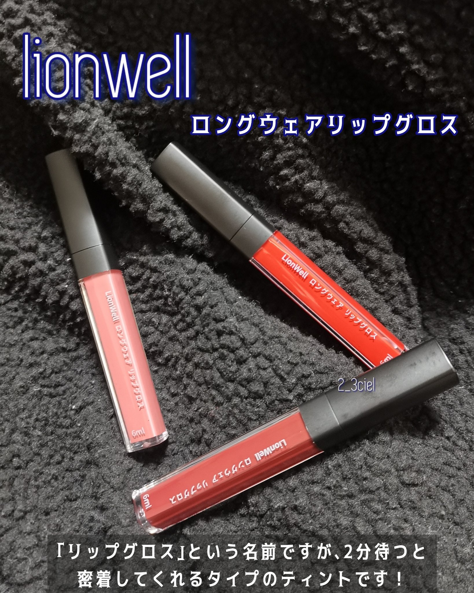 ロングウェア リップグロス/LionWell（ライオンウェル）/リップグロスを使ったクチコミ（2枚目）