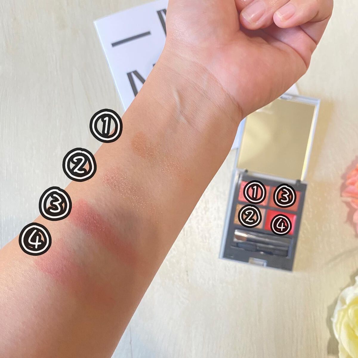 MY MIXED PALETTE 4色カスタムパレット/MN/マルチパレットを使ったクチコミ(4枚目)