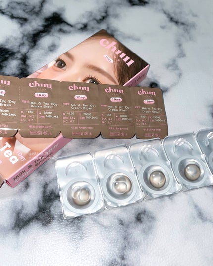 chuuLENS Milk&Tea 1day/chuu LENS/ワンデー(1DAY)カラコンを使ったクチコミ(3枚目)