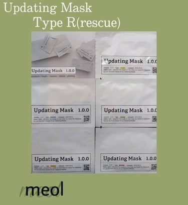 Updating Mask 1.0.0 Type R（肌トラブル）／rescue 1セット5枚入り/meol/シートマスク・パックを使ったクチコミ（1枚目）