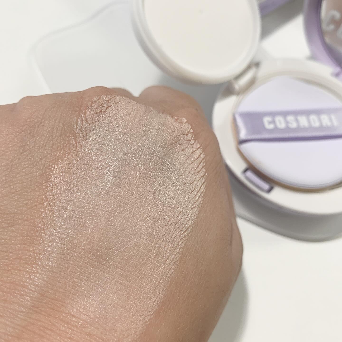パンテノールバリアクッション/COSNORI/クッションファンデーションを使ったクチコミ（3枚目）