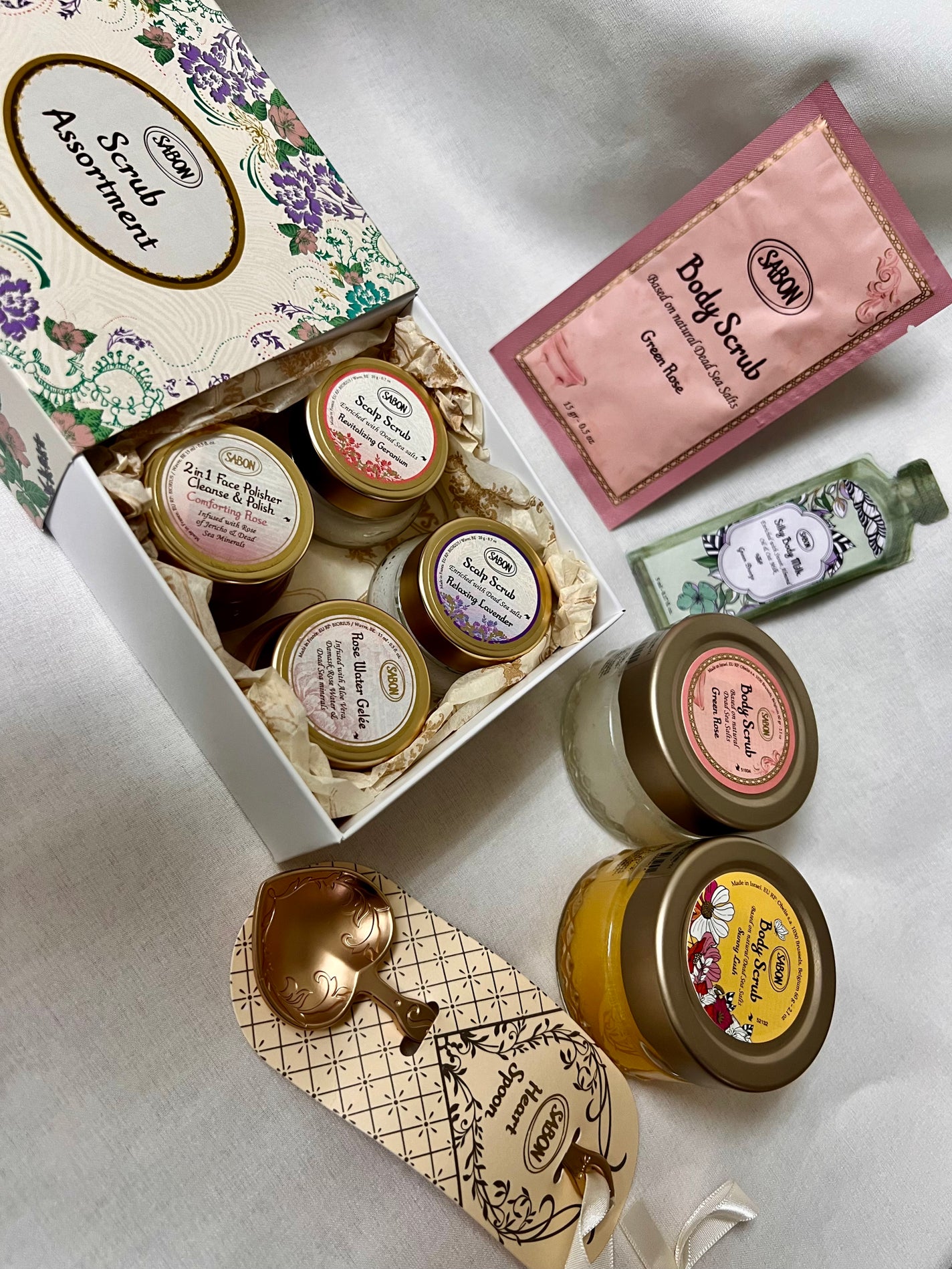 スクラブアソートメントキット NEW Geranium & Rose/SABON/その他キットセットを使ったクチコミ(2枚目)