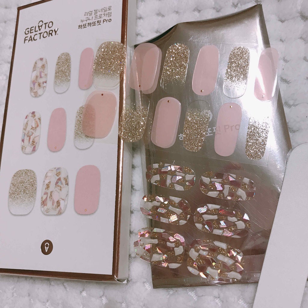 パーフェクトフィット ジェルネイルシール/GELATO FACTORY/ネイルシールを使ったクチコミ(2枚目)