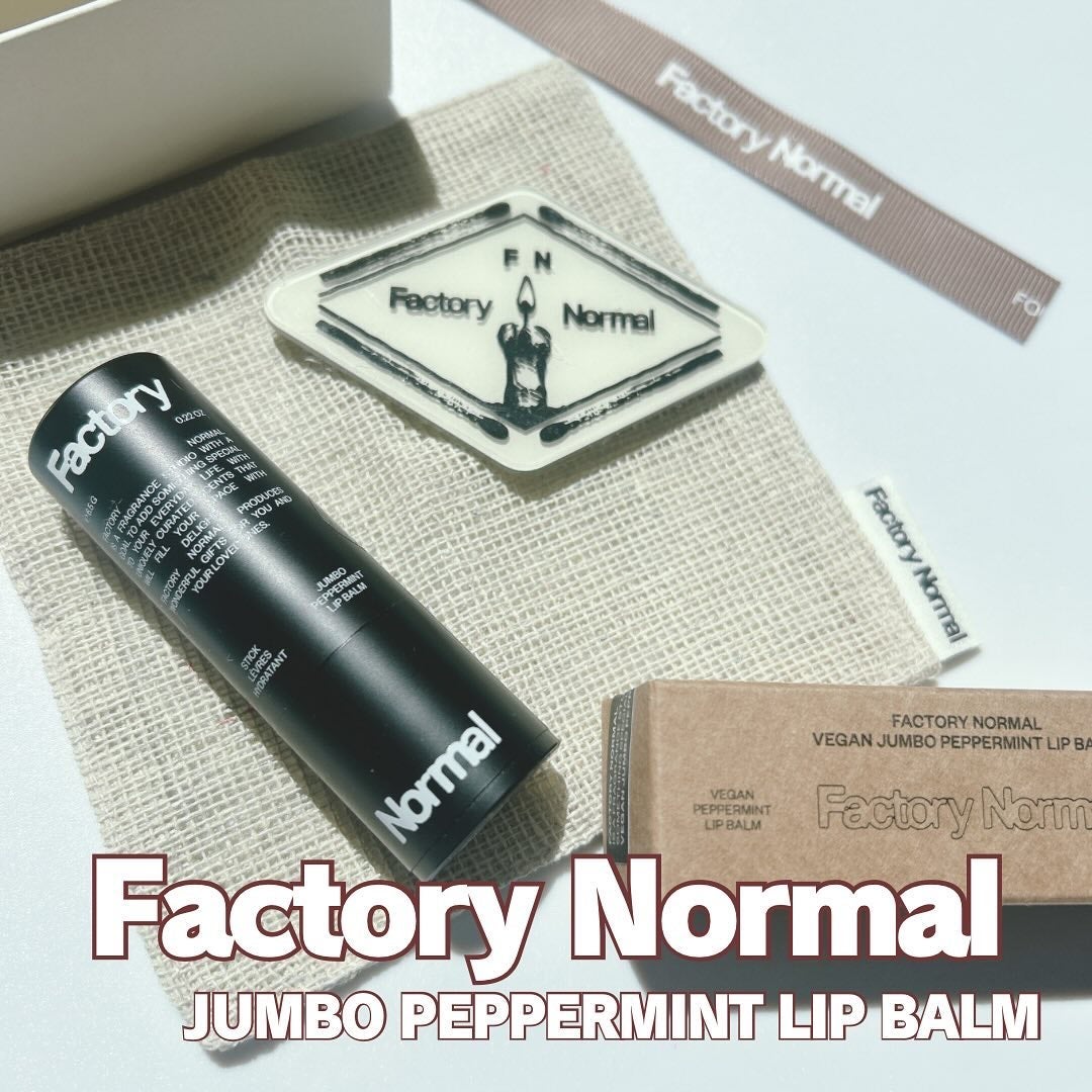 Vegan Jumbo Peppermint Lip Balm/Factory Normal/リップバームを使ったクチコミ(1枚目)