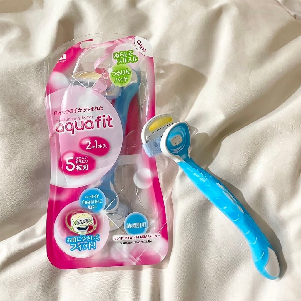アクアフィット 敏感肌用 2本入/貝印/シェーバーを使ったクチコミ(1枚目)