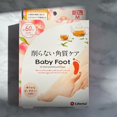 Baby Foot ピーチティーの香り 60分タイプ/リベルタ/レッグ・フットケアを使ったクチコミ（1枚目）
