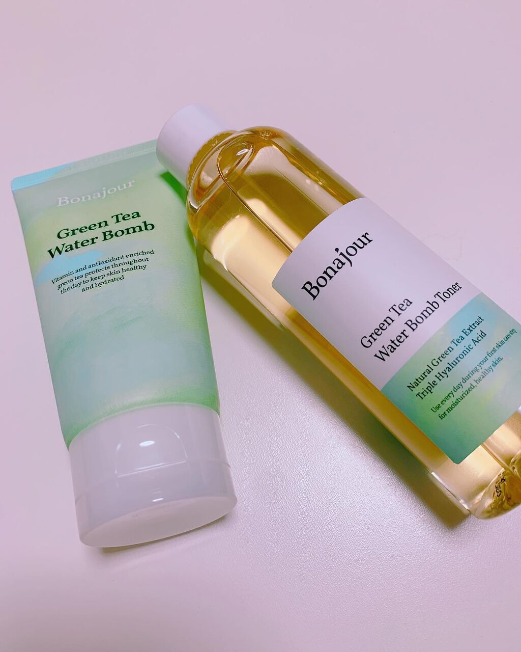 グリーンティーウォーターボム/Bonajour/フェイスクリームを使ったクチコミ(1枚目)