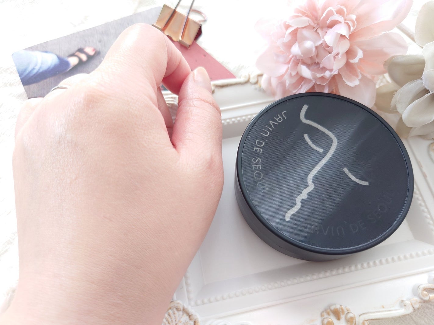 ジャビンドゥソウル ウインクファンデーションパクト/Javin De Seoul/クッションファンデーションを使ったクチコミ(9枚目)