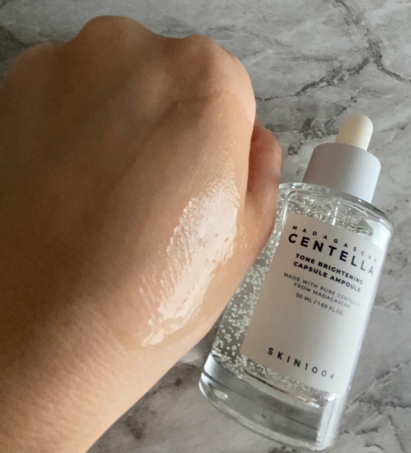 トーンブライトニング カプセルアンプル/SKIN1004/美容液を使ったクチコミ(3枚目)