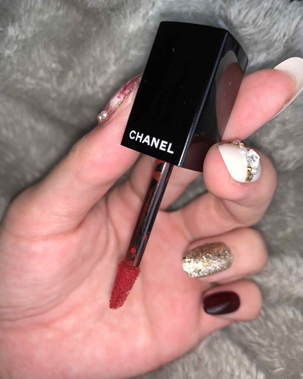 ルージュ アリュール インク 154 エクスペリモンテ/CHANEL/口紅を使ったクチコミ（3枚目）