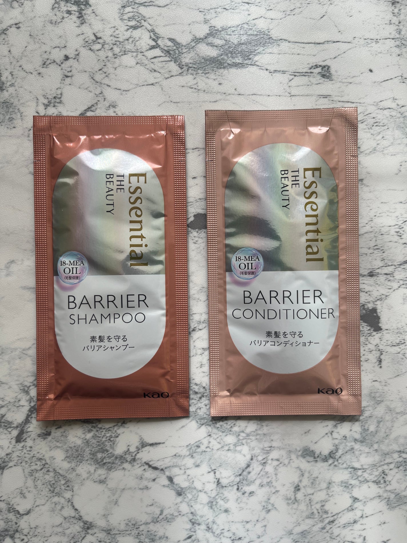 ザビューティ 髪のキメ美容素髪を守る バリアシャンプー/コンディショナー/エッセンシャル/シャンプー・コンディショナーを使ったクチコミ(2枚目)