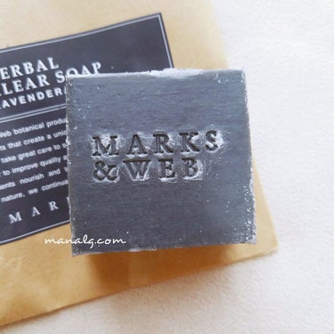 MARKS&WEB ハーバルクリアソープ ラベンダー／クレイのクチコミ「\ MARKS&WEB ハーバルクリアソープ ラベンダー・クレイ /

▽レビュー
MARKS.....」（2枚目）