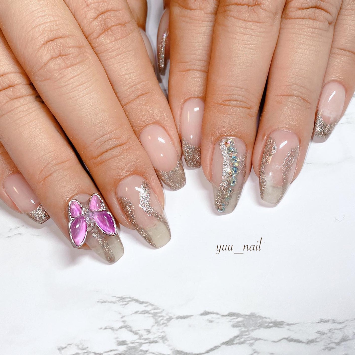 YUKA on LIPS 「.🦋nail..#nail#nailist#ネイル#ネイリスト..」(1枚目)