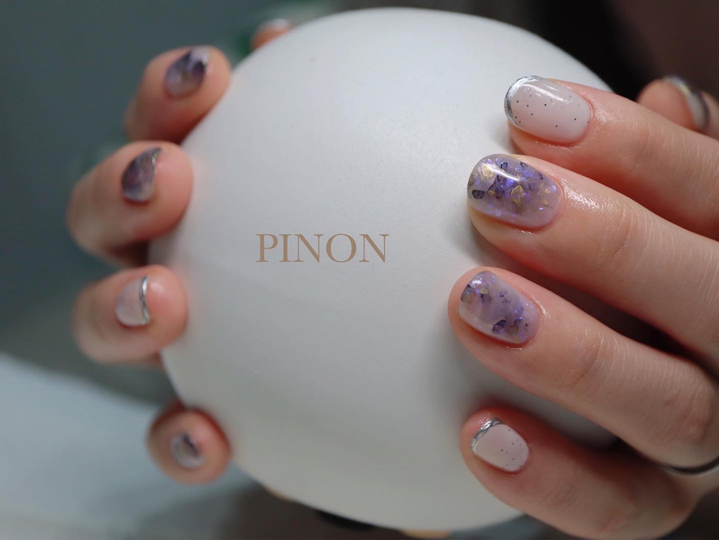 shino on LIPS 「Designcourseインクネイル☺︎!エフェクトを仕込んで..」(2枚目)