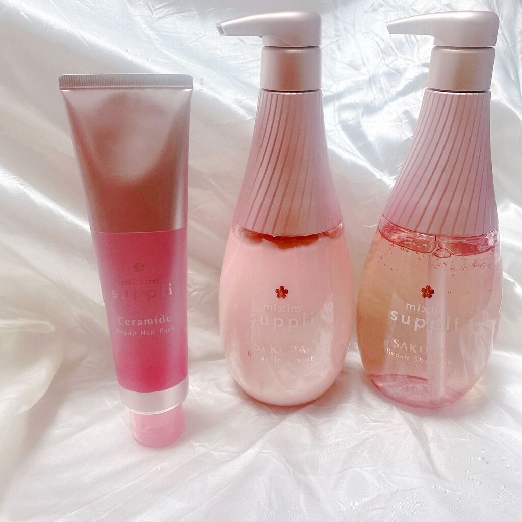 リペア サクラ トリプルセット/mixim suppli/市販シャンプーを使ったクチコミ(2枚目)