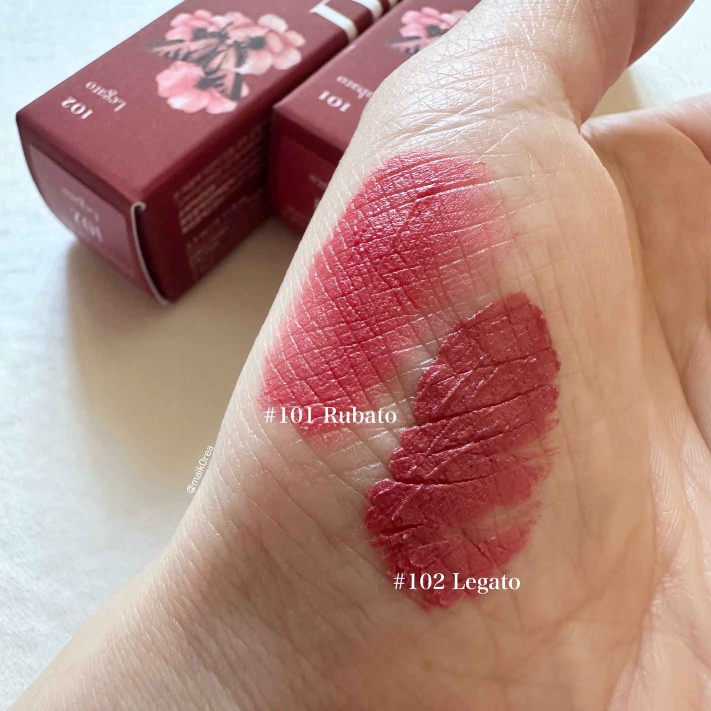 マダムバタフライコレクション ブラーニングリップベール/Dinto/口紅を使ったクチコミ(3枚目)