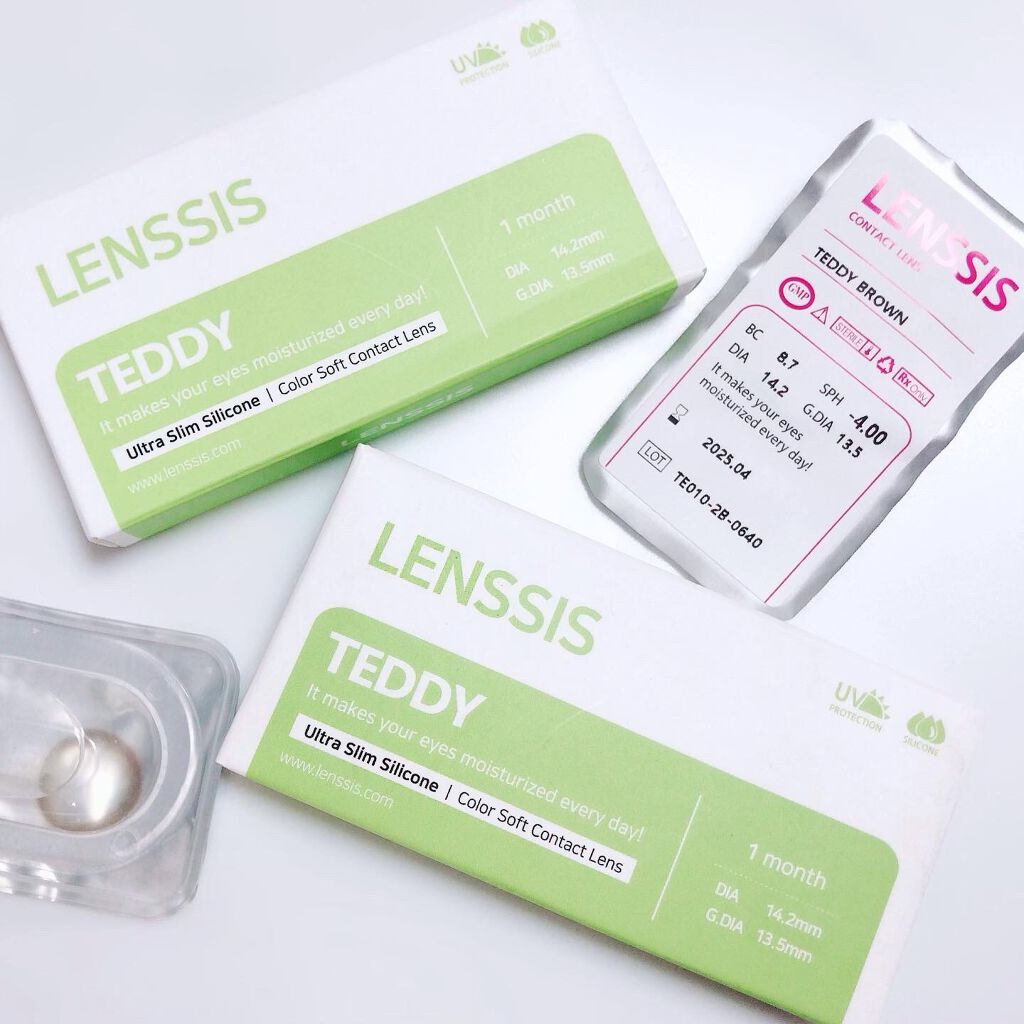 テディシリーズ/LENSSIS/カラーコンタクトレンズを使ったクチコミ(2枚目)