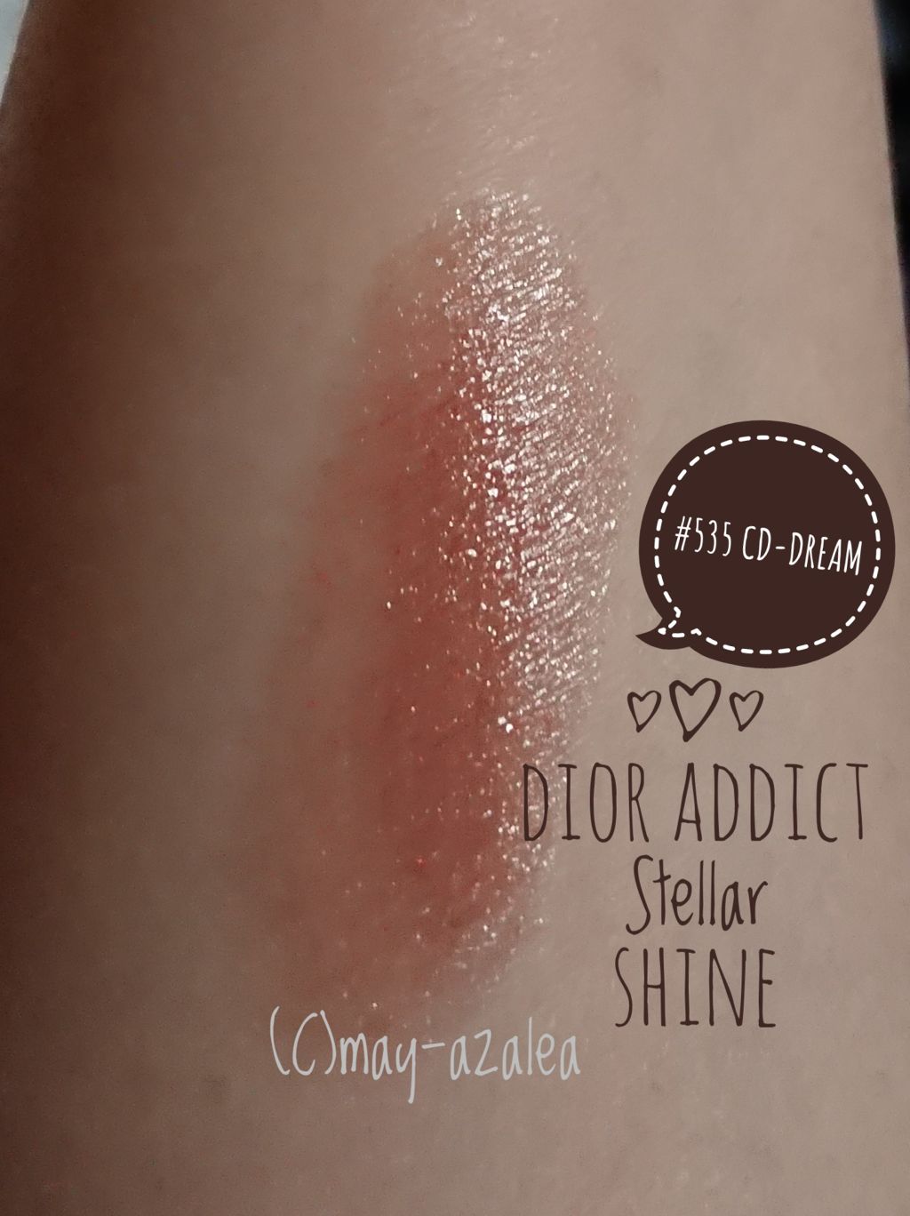 ディオール アディクト ステラー シャイン 535 CD-ドリーム/Dior/口紅を使ったクチコミ（2枚目）