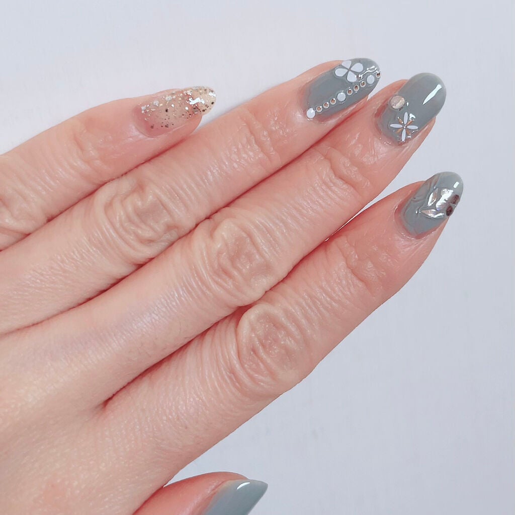 ネイルシール/セリア/ネイルシールを使ったクチコミ(4枚目)