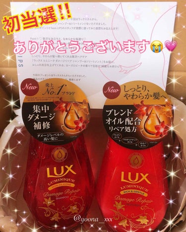 ルミニーク ダメージリペア シャンプー／トリートメント/LUX/シャンプー・コンディショナーを使ったクチコミ（1枚目）