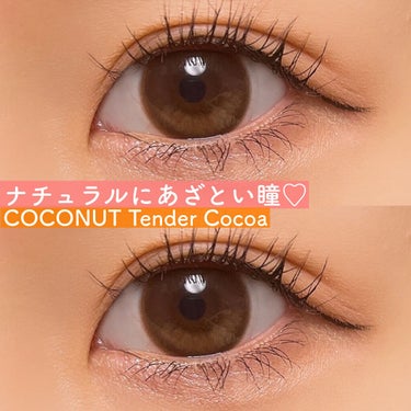 
ナチュラルにあざとい瞳に❤️

ーーーーー
COCONUT Tender_Cocoa
ココナッツ テンダーココア
DIA:14.3mm
着色直径:13.2mm
BC:8.8mm
枚数:1箱2枚入り
価