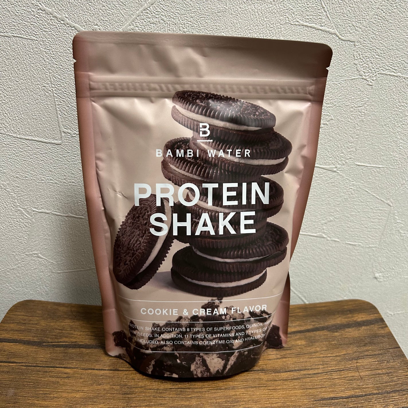 プロテインシェイク クッキー&クリーム/BAMBI WATER/ソイプロテインを使ったクチコミ(1枚目)