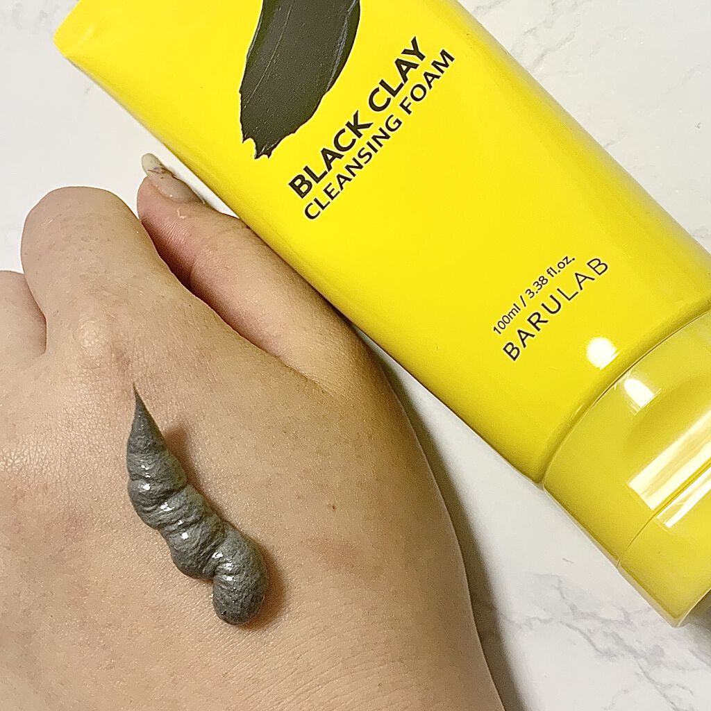 ブラッククレイクレンジングフォーム 100ml/BARULAB/洗顔フォームを使ったクチコミ（3枚目）