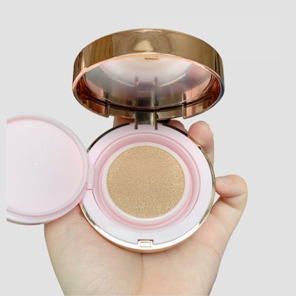 ピンクティーツリーカバークッション/APLIN/クッションファンデーションを使ったクチコミ(6枚目)