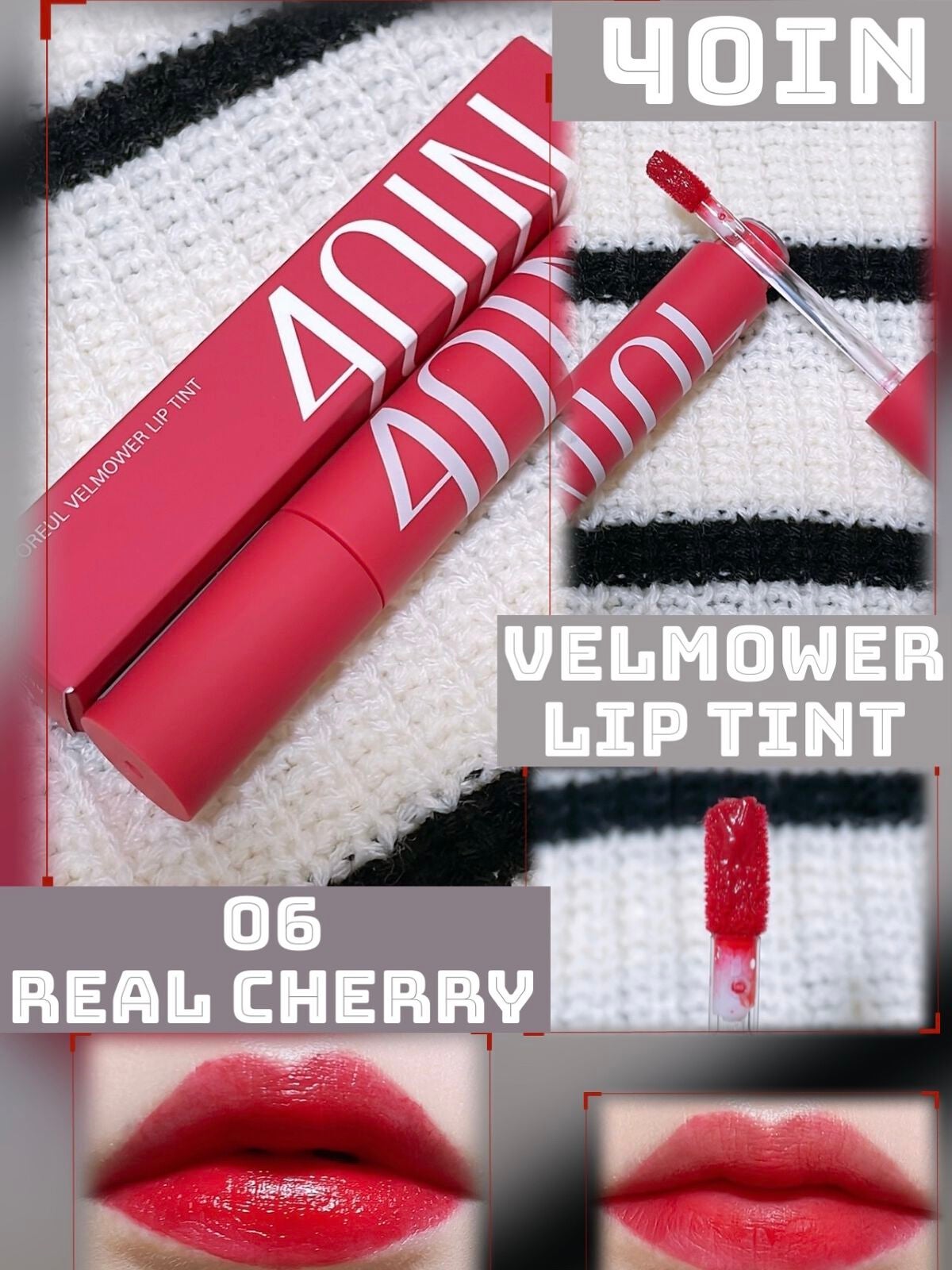 VELMOWER LIP TINT/4OlN/口紅を使ったクチコミ(1枚目)