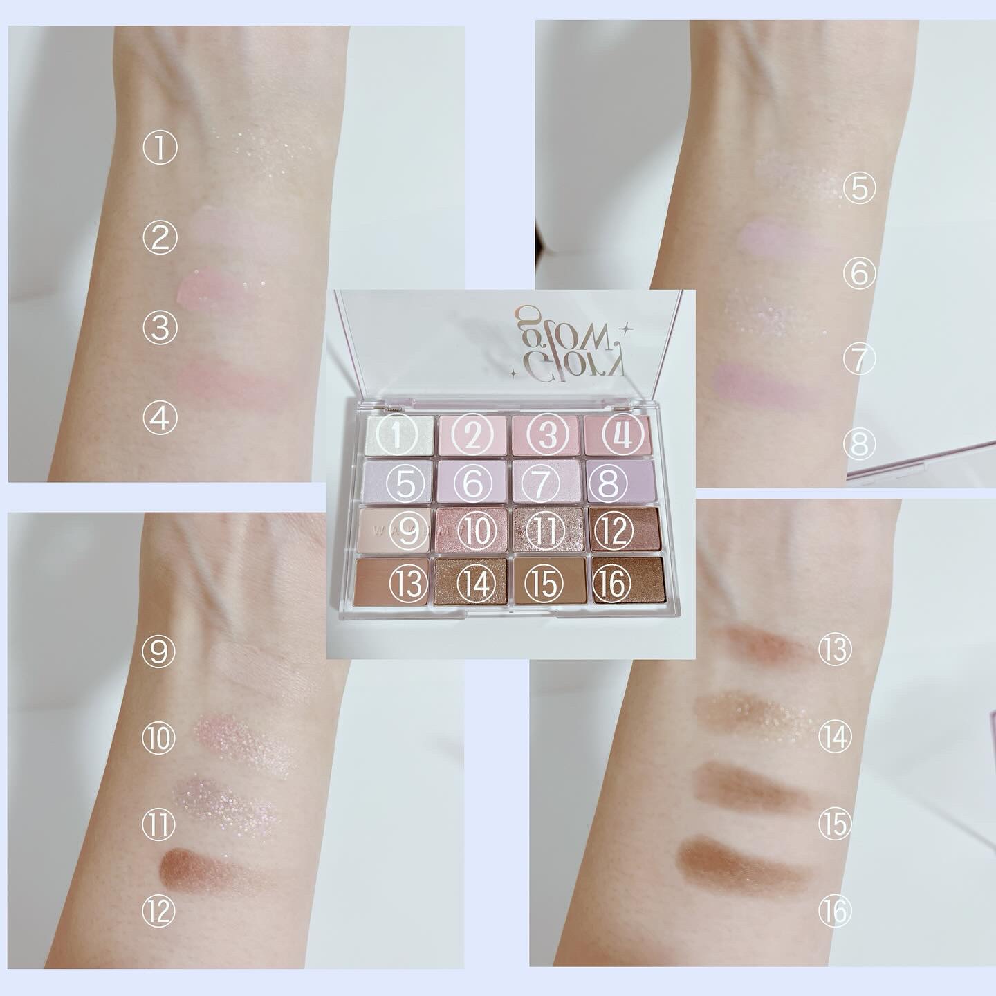 ソフトブラーリングアイパレット/wakemake/アイシャドウパレットを使ったクチコミ（3枚目）