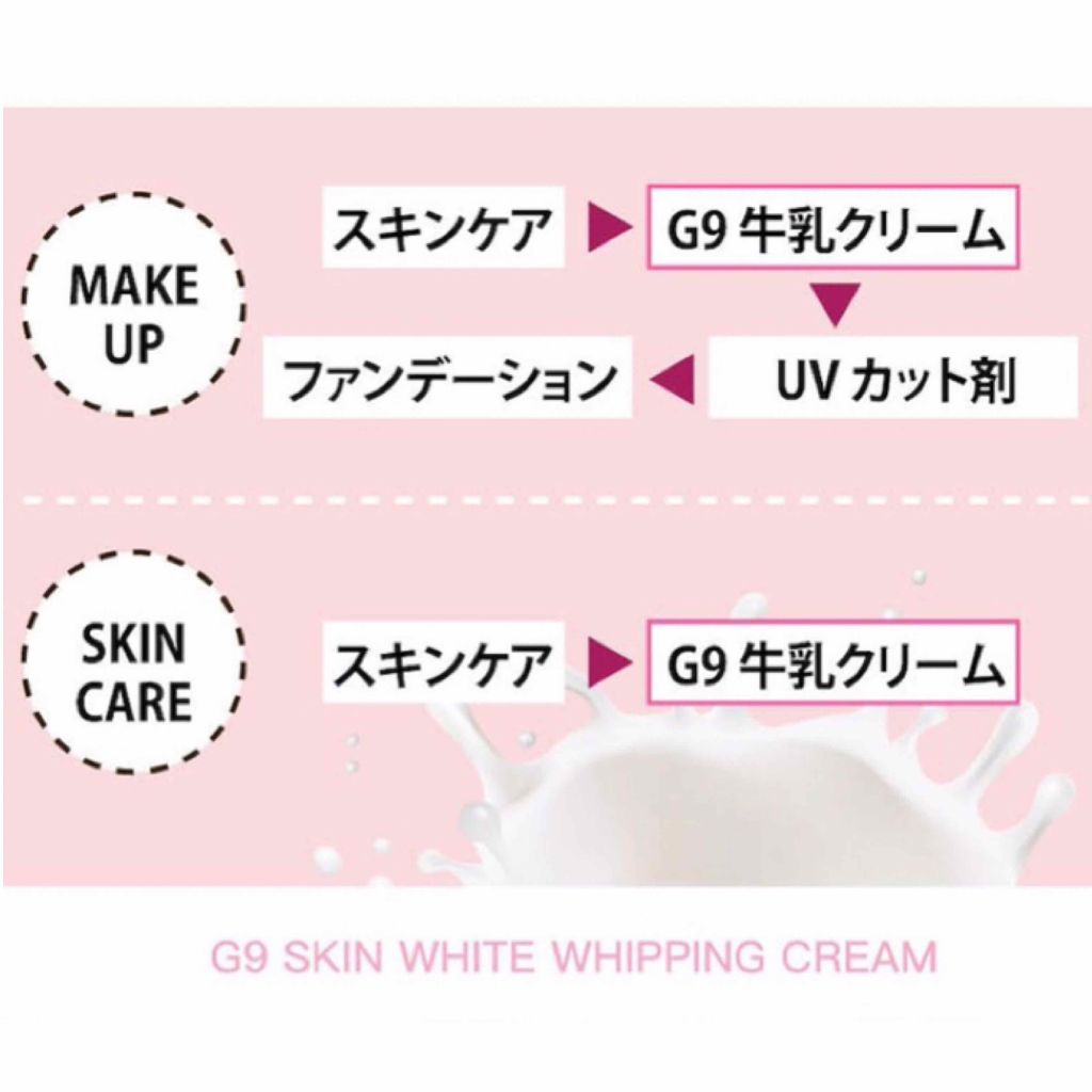 WHITE WHIPPING CREAM(ウユクリーム)/G9SKIN/化粧下地を使ったクチコミ（2枚目）