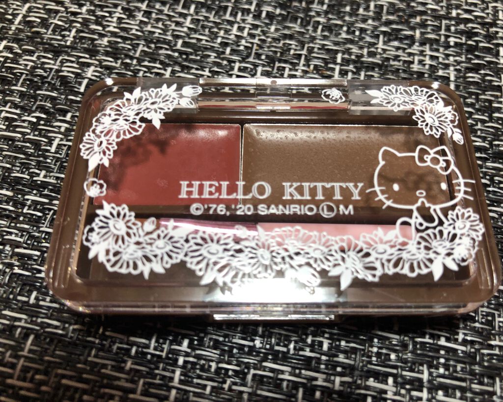 ブルーミングキティ アイブロウパウダー/DAISO/パウダーアイブロウを使ったクチコミ(1枚目)