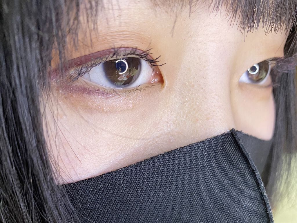 プラムメロウ グロウ リップラッカー/SKINFOOD/口紅を使ったクチコミ（3枚目）