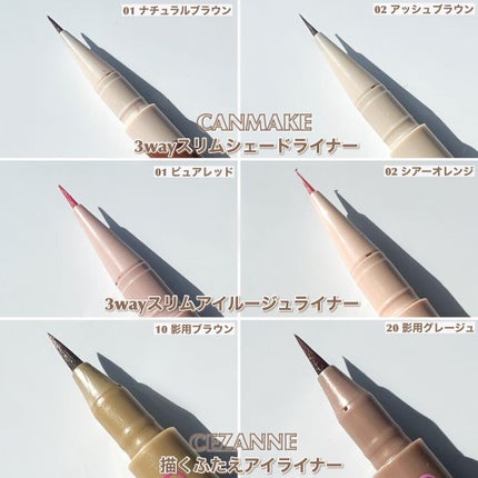 描くふたえアイライナー/CEZANNE/リキッドアイライナーを使ったクチコミ(3枚目)