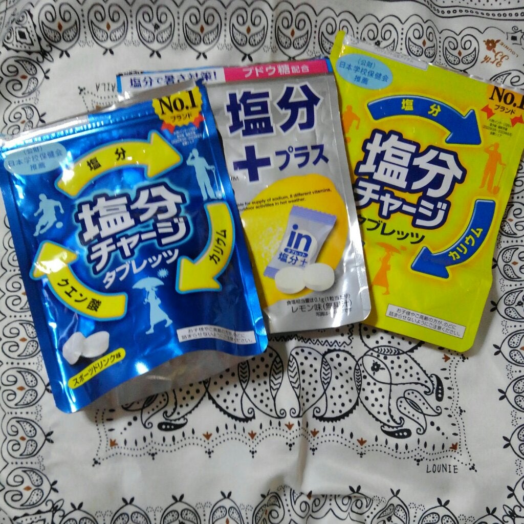 塩分チャージタブレッツ スポーツドリンク味/カバヤ/食品を使ったクチコミ(1枚目)