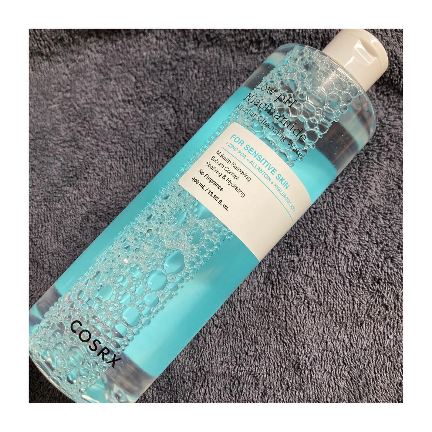 弱酸性 ナイアシンアミド ミセラークレンジングウォーター/COSRX/クレンジングウォーターを使ったクチコミ(2枚目)