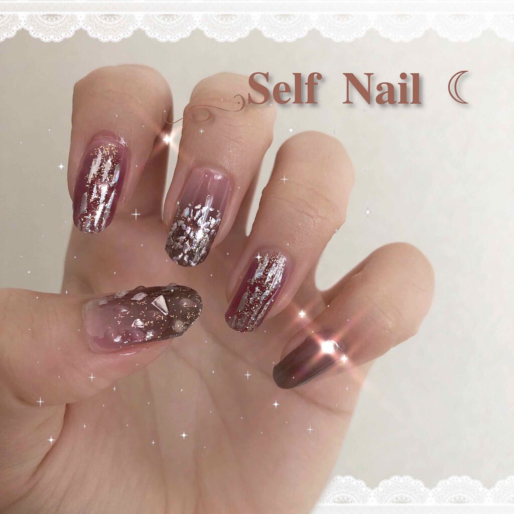 ネイルシール/Qoo10/ネイルシールを使ったクチコミ(1枚目)