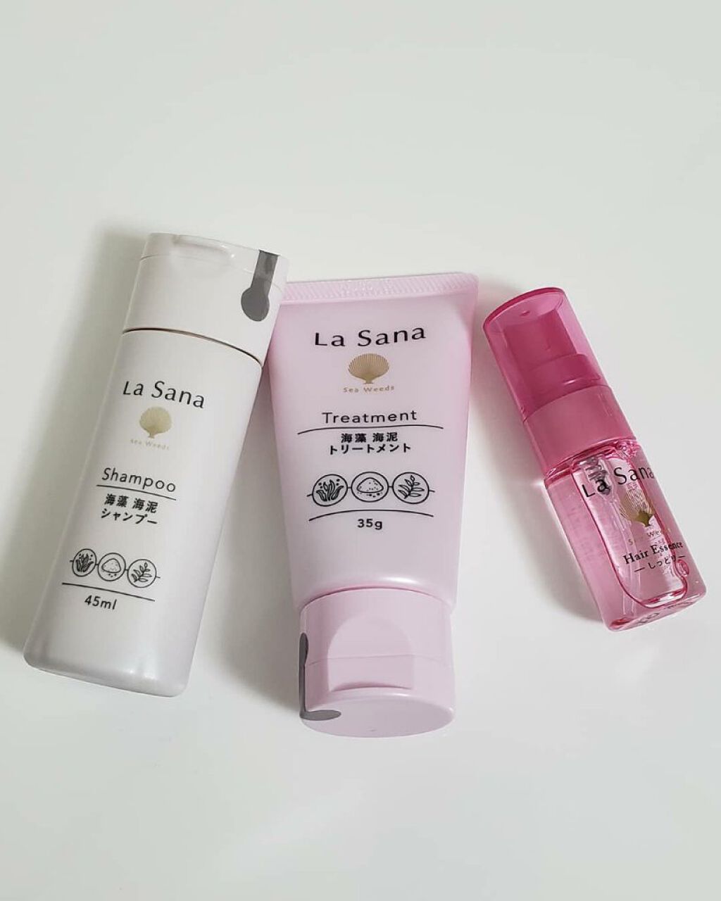 ヘアケア トラベルセット＜しっとりタイプ＞/ラサーナ/トライアルキットを使ったクチコミ（1枚目）