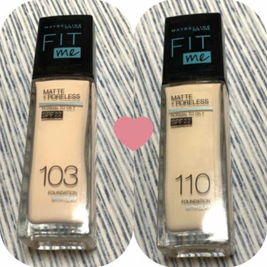 MAYBELLINE NEW YORK フィットミー リキッドファンデーション Rのクチコミ「❁⃘*.ﾟMAYBELLINE NEW YORK【新発売】メイベリン フィットミー リキッドフ.....」（1枚目）