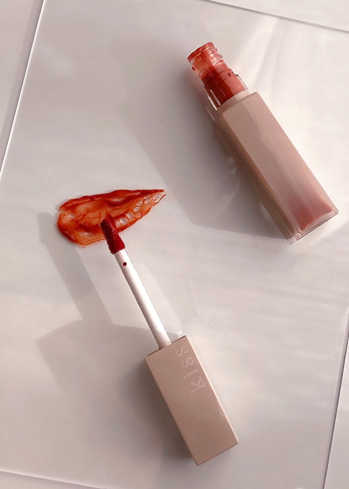 リップアーマー 05 ベイクドキャラメル/KiSS/口紅を使ったクチコミ（3枚目）