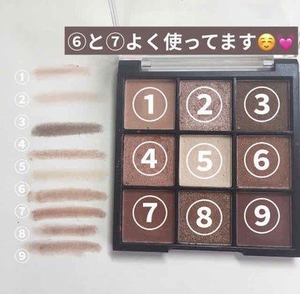 UR GLAM BLOOMING EYE COLOR PALETTE/U R GLAM/アイシャドウパレットを使ったクチコミ(2枚目)
