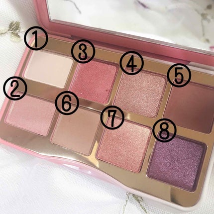 ティックルドピーチ ミニ アイシャドウ パレット/Too Faced/アイシャドウパレットを使ったクチコミ(2枚目)